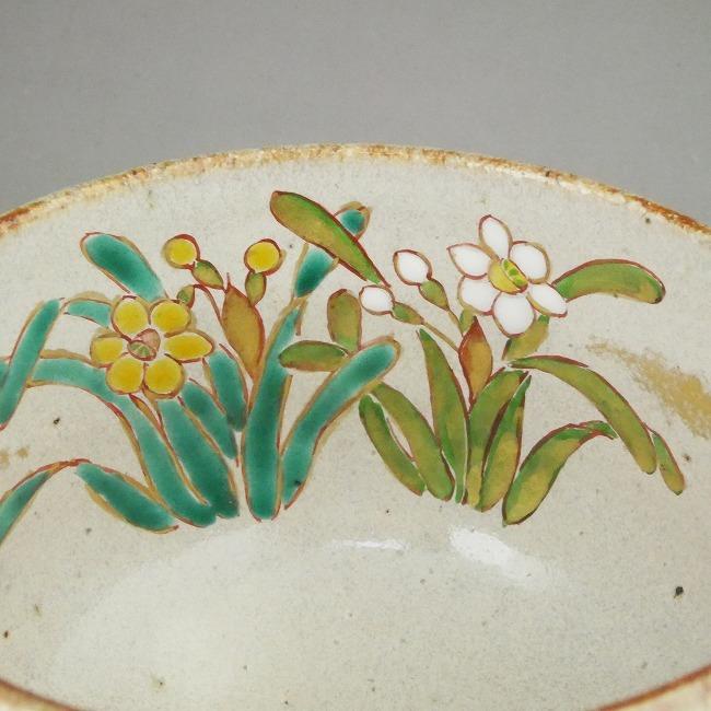 京焼 清水焼 灰釉水仙絵抹茶茶碗 良二 : 松韻堂 Yahoo!店 - 通販