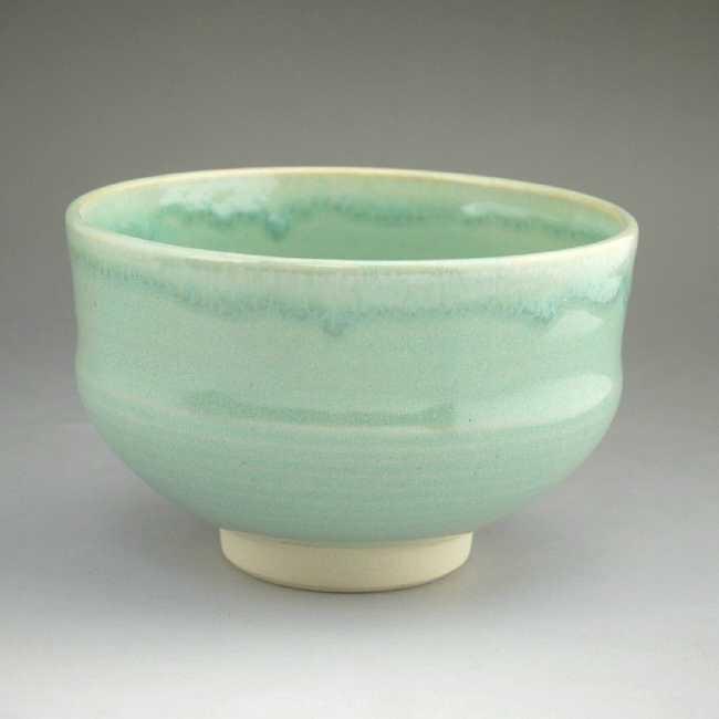 京焼 清水焼 ガラス織部抹茶碗 林山 : 松韻堂 Yahoo!店 - 通販 - Yahoo