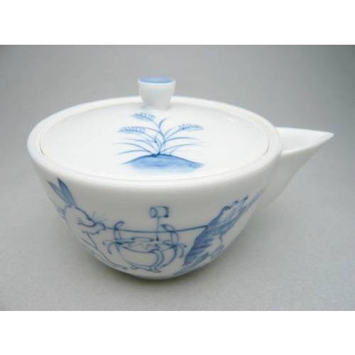 京焼 清水焼 染付鳥獣戯画 宝瓶急須 小 : 松韻堂 Yahoo!店 - 通販