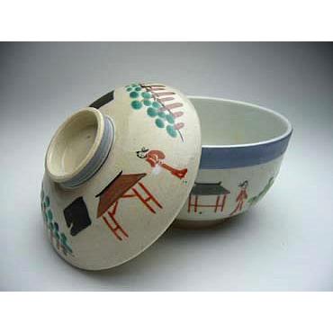 京焼 清水焼 奈良絵蓋付茶碗 : 松韻堂 Yahoo!店 - 通販 - Yahoo