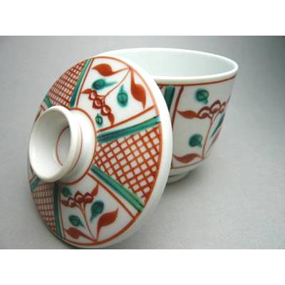 京焼 清水焼 赤絵 茶碗蒸し 格子 : 松韻堂 Yahoo!店 - 通販 - Yahoo