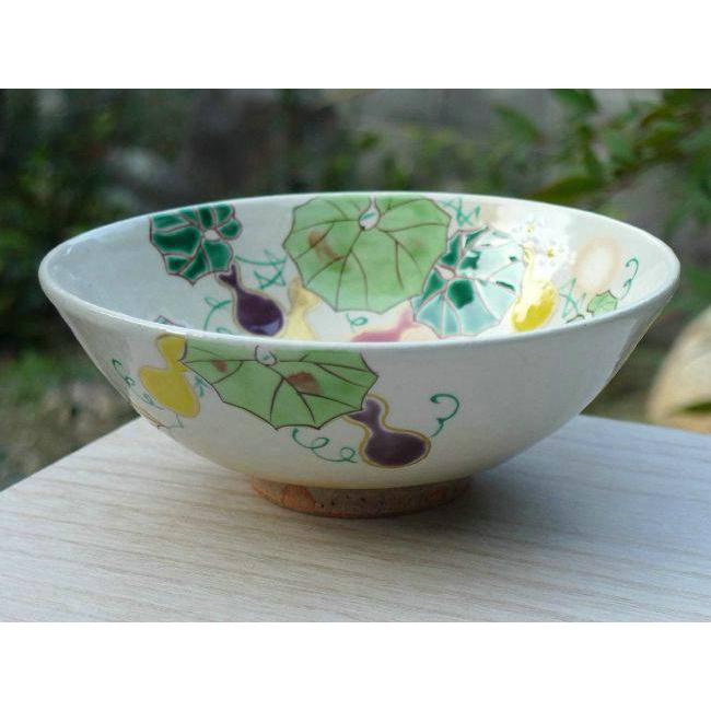 節約 作家物 京焼 清水焼 平安京泉 瓢 瓢箪図 鉢 どんぶり 器 3点