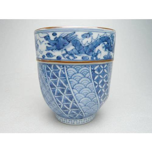 京焼 清水焼 染付祥瑞上竜文湯呑 昭阿弥 大 : 松韻堂 Yahoo!店 - 通販