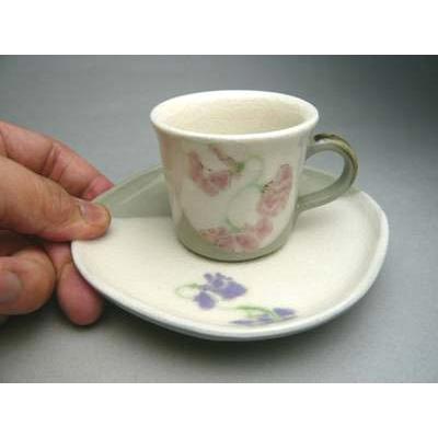 京焼 清水焼 すみれ デミタスセット : 松韻堂 Yahoo!店 - 通販 - Yahoo