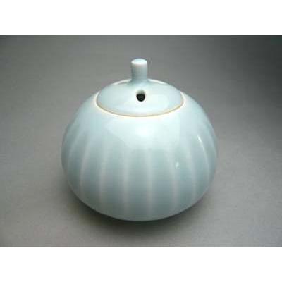 香炉 清水焼 水色 中国 汝窯 青磁 香炉 陶器 陶芸 香道具 仏具 青釉 香炉