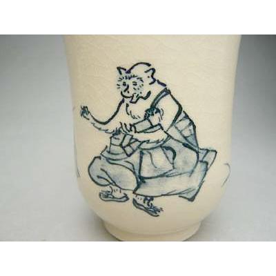 京焼 清水焼 鳥獣戯画絵巻に棲む鹿 湯のみ : 松韻堂 Yahoo!店 - 通販