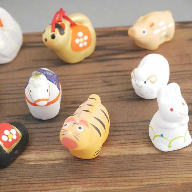 京焼 清水焼 豆干支十二支セット 錦染 : 松韻堂 Yahoo!店 - 通販