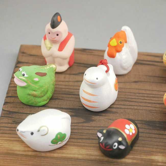 京焼 清水焼 豆干支十二支セット 錦染 : 松韻堂 Yahoo!店 - 通販