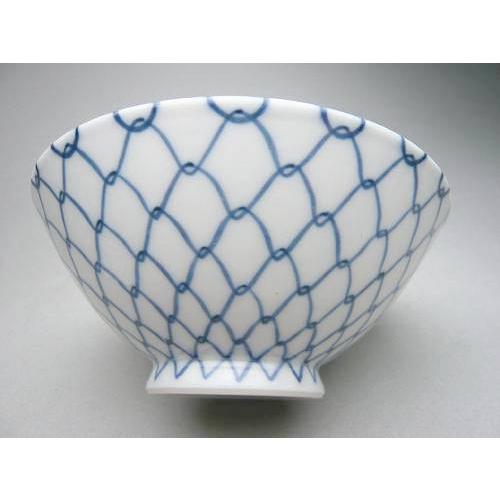 京焼 清水焼 青網 ご飯茶碗 芳山 小単品 : 松韻堂 Yahoo!店 - 通販