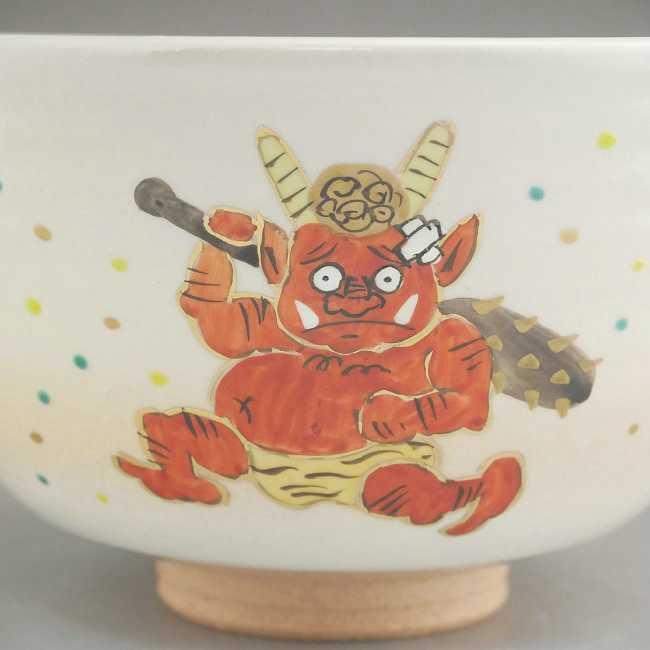 京焼 清水焼 抹茶碗 鬼は外、福は内 亨 : 松韻堂 Yahoo!店 - 通販