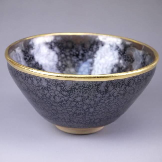 京焼 清水焼 金 油滴天目茶碗 定一 : 松韻堂 Yahoo!店 - 通販 - Yahoo
