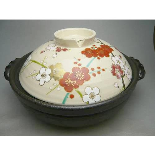 京焼 清水焼 土鍋 枝梅桜 : 松韻堂 Yahoo!店 - 通販 - Yahoo!ショッピング