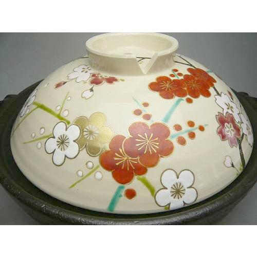 京焼 清水焼 土鍋 枝梅桜 : 松韻堂 Yahoo!店 - 通販 - Yahoo!ショッピング
