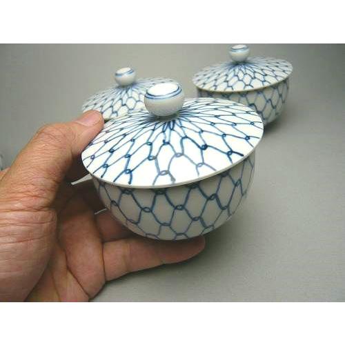 芳山窯　京焼網目椀　蓋付き 京焼 清水焼 染付網目蓋付汲出碗揃 芳山 : 松韻堂 Yahoo!店 - 通販