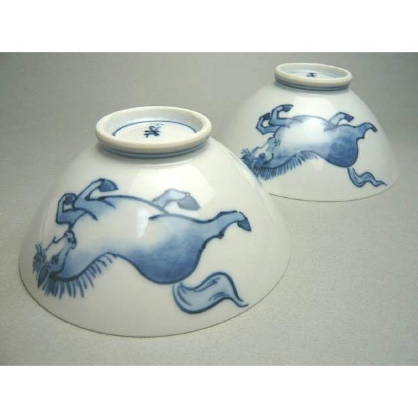 京焼 清水焼 左馬夫婦ご飯茶碗 （薄呉須）芳山 : 松韻堂 Yahoo!店