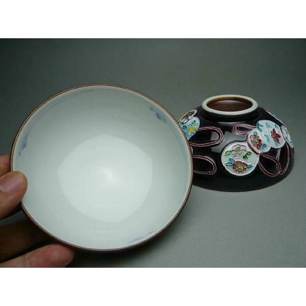 京焼 清水焼 紫交趾六瓢ご飯茶碗 昇峰 小 : 松韻堂 Yahoo!店 - 通販