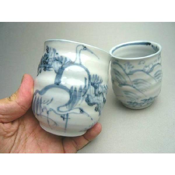 京焼 清水焼 鶴亀長寿夫婦湯呑 瑞昭 : 松韻堂 Yahoo!店 - 通販 - Yahoo