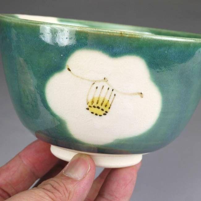 京焼 清水焼 侘び助ツバキ 抹茶茶碗 : 松韻堂 Yahoo!店 - 通販 - Yahoo