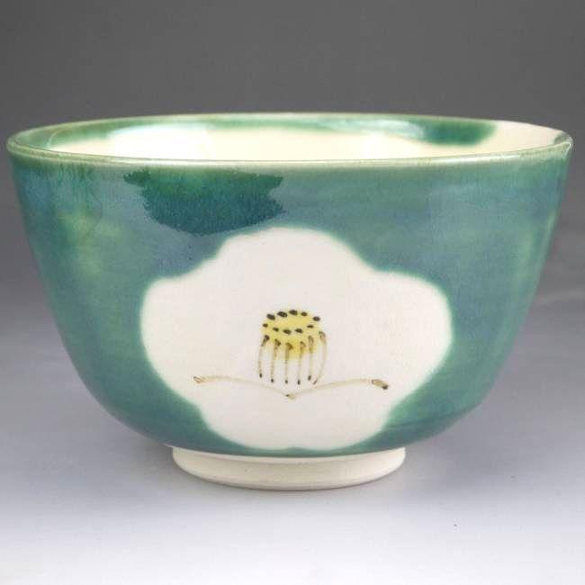 京焼 清水焼 侘び助ツバキ 抹茶茶碗 : 松韻堂 Yahoo!店 - 通販 - Yahoo