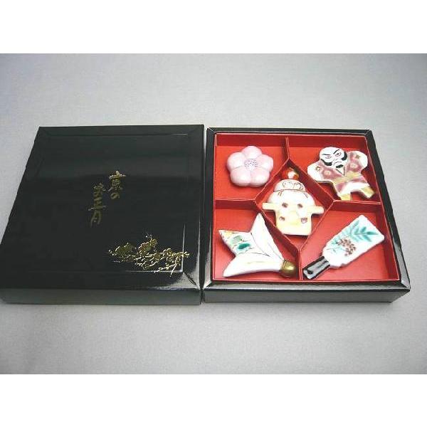 京焼 清水焼 京のお正月 箸置きセット : 松韻堂 Yahoo!店 - 通販