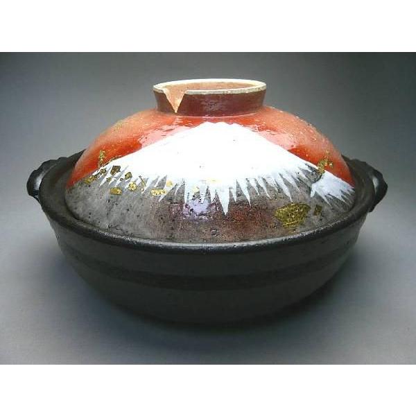 京焼 清水焼 土鍋 赤富士 瑞光 : 松韻堂 Yahoo!店 - 通販 - Yahoo