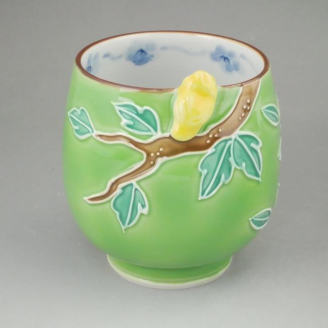 京焼 清水焼 黄ふくろう湯呑 昇峰 小単品 : 松韻堂 Yahoo!店 - 通販