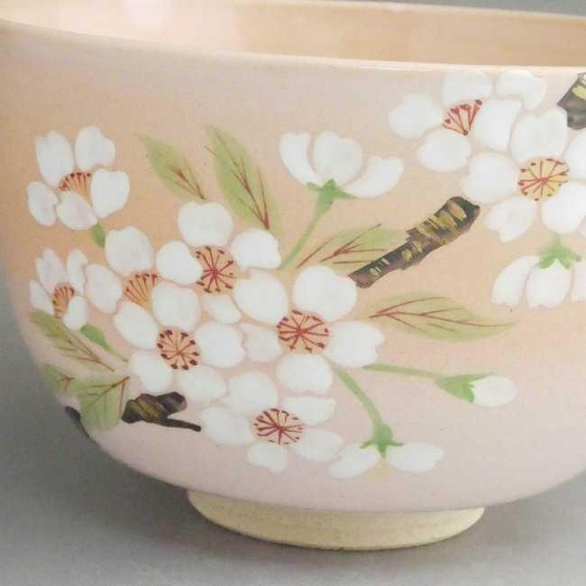 京焼 清水焼 紅粉引さくら抹茶茶碗 亨 : 松韻堂 Yahoo!店 - 通販