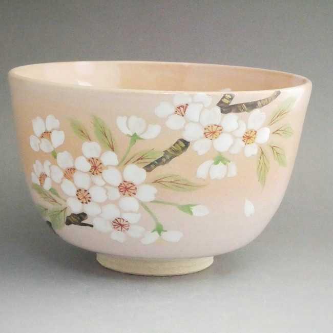 京焼 清水焼 紅粉引さくら抹茶茶碗 亨 : 松韻堂 Yahoo!店 - 通販