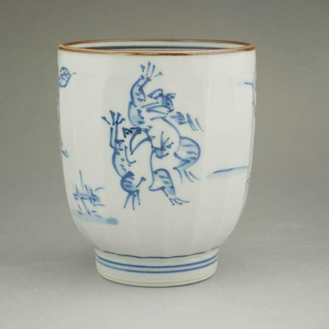 京焼 清水焼 高山寺鳥獣戯画湯呑 壹楽 大 : 松韻堂 Yahoo!店 - 通販 