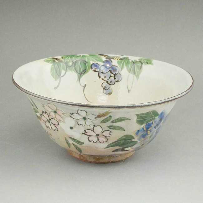 京焼 清水焼 四季草花ご飯茶碗 俊山 大 : 松韻堂 Yahoo!店 - 通販