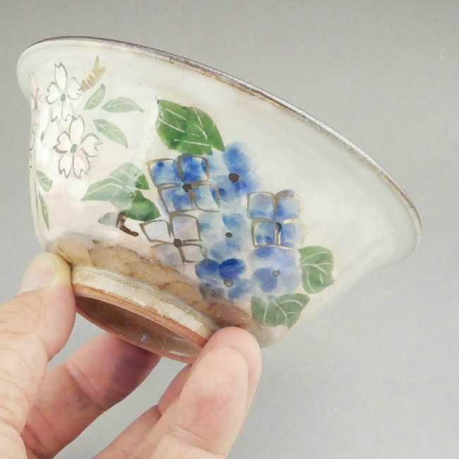 京焼 清水焼 四季草花ご飯茶碗 俊山 大 : 松韻堂 Yahoo!店 - 通販