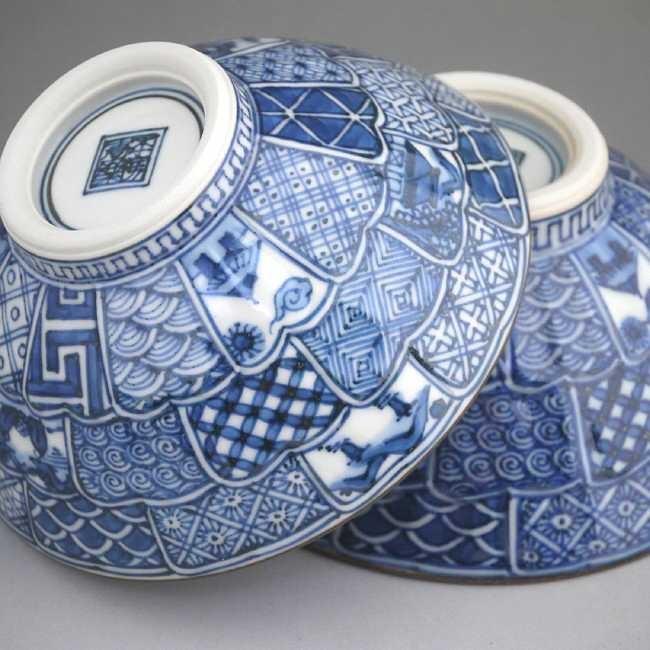 京焼 清水焼 菊彫祥瑞夫婦茶碗 壹楽 : 松韻堂 Yahoo!店 - 通販 - Yahoo