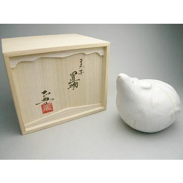京焼 清水焼 谷口正典作 干支子 置物 （白） : 松韻堂 Yahoo!店 - 通販