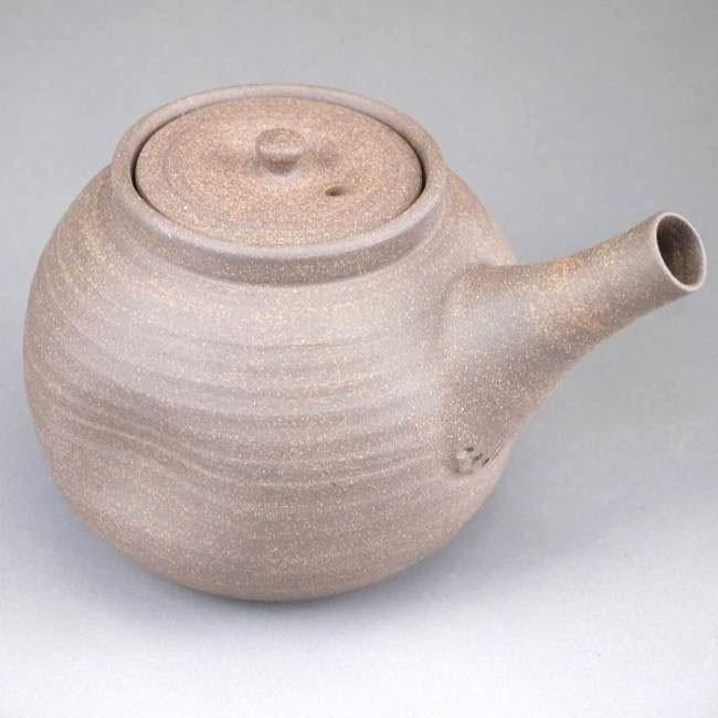 京焼   清水焼 焼締宝瓶急須　鉄砲口　雅楽 | 