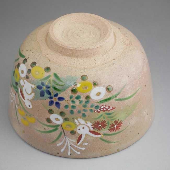 京焼 清水焼 抹茶碗 うさぎと秋草 亨 : 松韻堂 Yahoo!店 - 通販