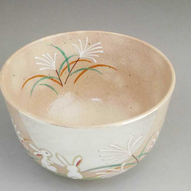 京焼 清水焼 抹茶碗 兎と満月 亨 : 松韻堂 Yahoo!店 - 通販 - Yahoo