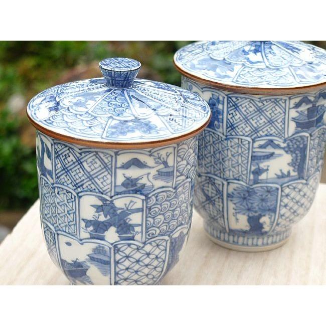 京焼 清水焼 菊彫祥瑞夫婦湯呑 蓋付 壹楽 : 松韻堂 Yahoo!店 - 通販 
