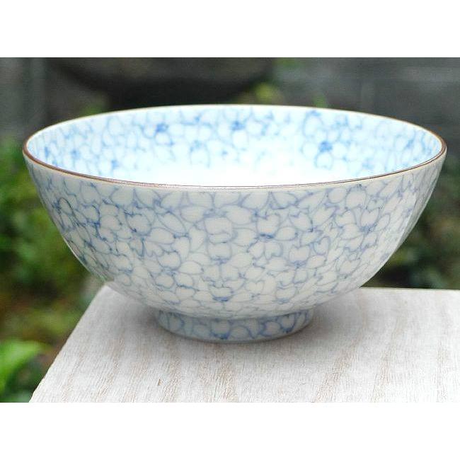 京焼 清水焼 染赤桜詰ご飯茶碗 紫峰 大 : 松韻堂 Yahoo!店 - 通販