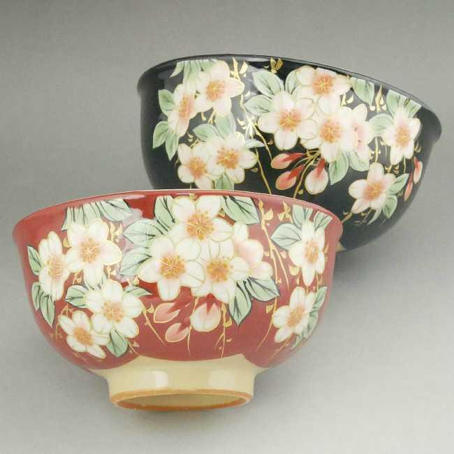 京焼 清水焼 しだれ桜夫婦茶碗 陶あん : 松韻堂 Yahoo!店 - 通販