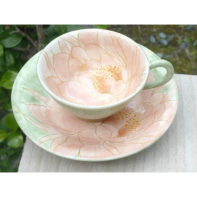 京焼 清水焼 月下美人紅茶碗皿 （紅） : 松韻堂 Yahoo!店 - 通販