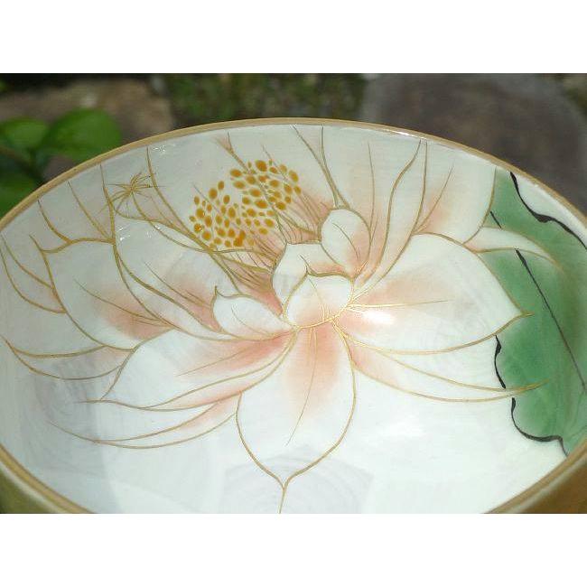 京焼 清水焼 清水焼 月下美人ご飯茶碗 陶あん 大 : 松韻堂 Yahoo!店