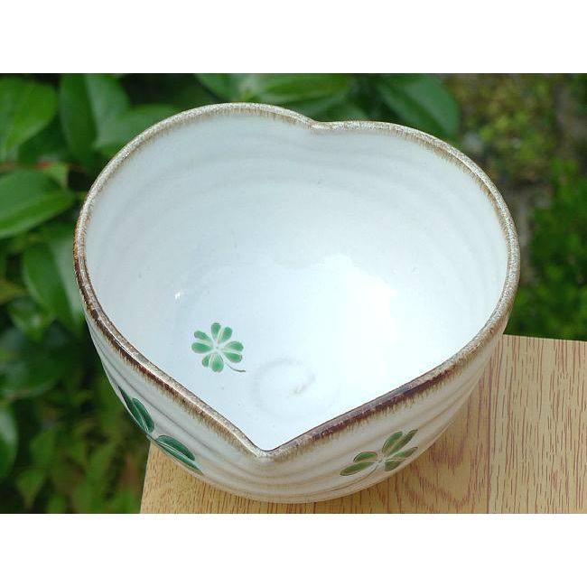京焼 清水焼     清水焼 クローバー抹茶茶碗 良二