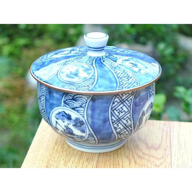 京焼 清水焼 清水焼 丸文祥瑞蓋付汲出碗揃え 鳳山