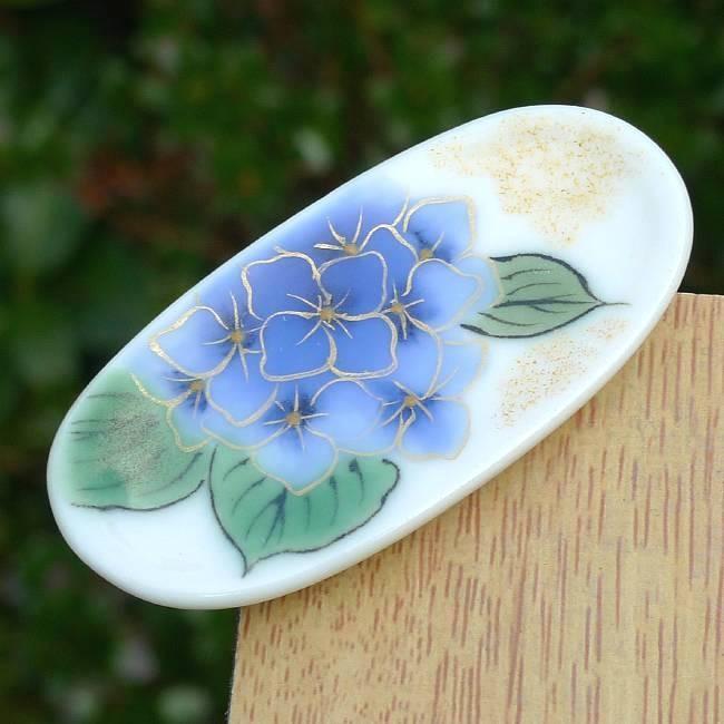 京焼 清水焼 花うつろい箸置き あじさい単品 陶あん : 松韻堂 Yahoo!店