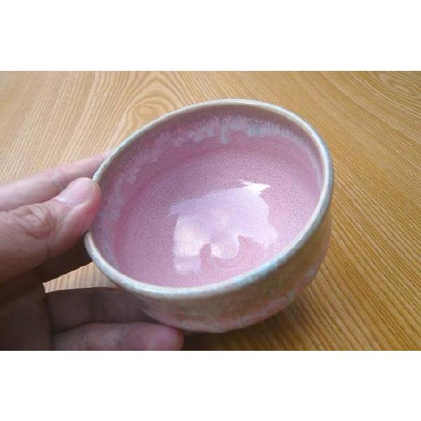 京焼 清水焼 ピンク織部抹茶茶碗 林山 : 松韻堂 Yahoo!店 - 通販