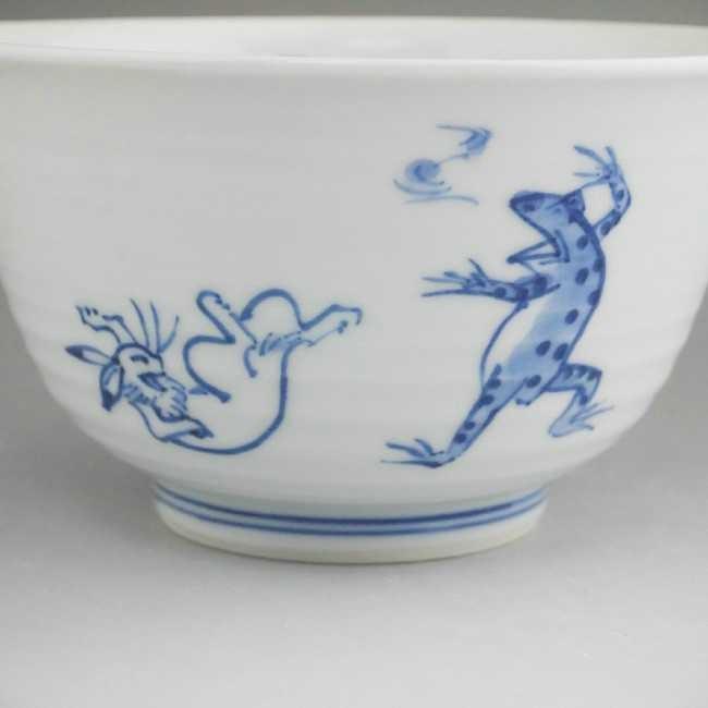 京焼 清水焼 高山寺鳥獣戯画 中鉢 相撲内相撲 芳山 : 松韻堂 Yahoo!店