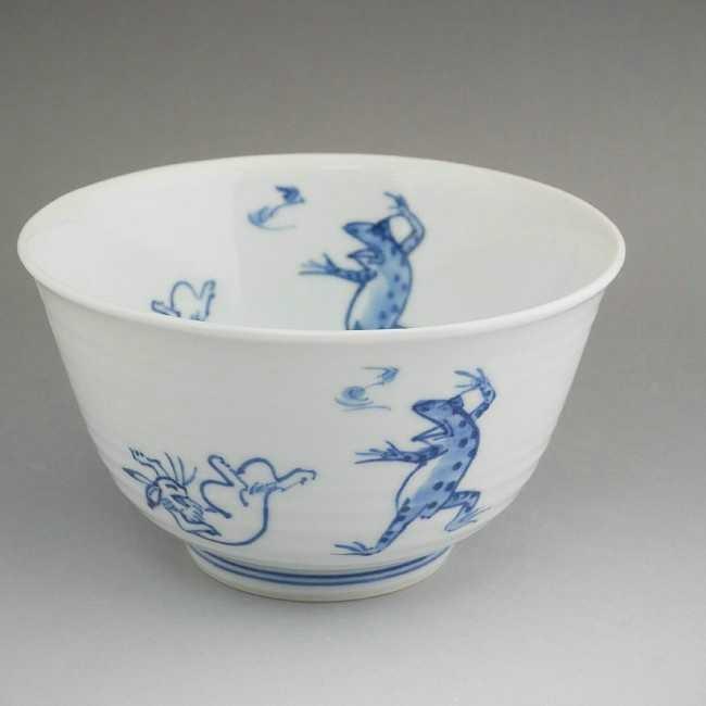 京焼 清水焼 高山寺鳥獣戯画 中鉢 相撲内相撲 芳山 : 松韻堂 Yahoo!店