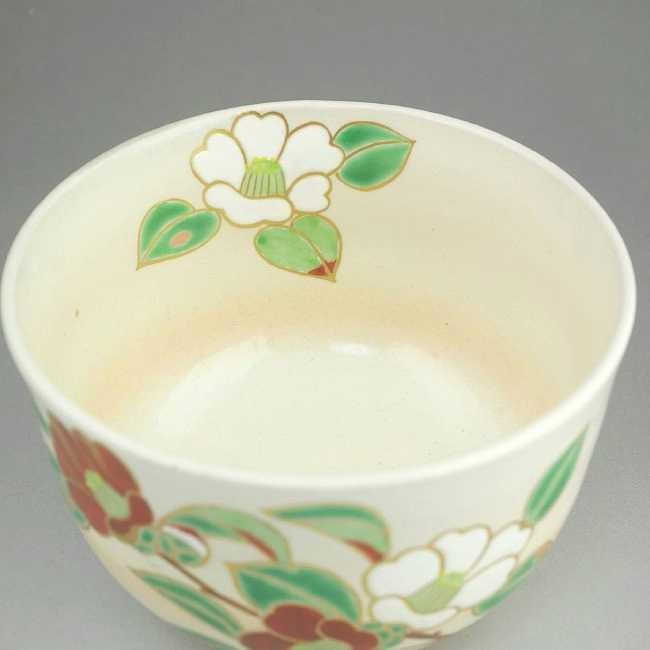 京焼 清水焼 抹茶茶碗 紅白椿 亨 : 松韻堂 Yahoo!店 - 通販 - Yahoo