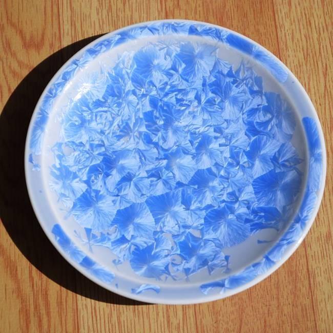 京焼 清水焼 花結晶銘々皿 青単品 陶あん : 松韻堂 Yahoo!店 - 通販