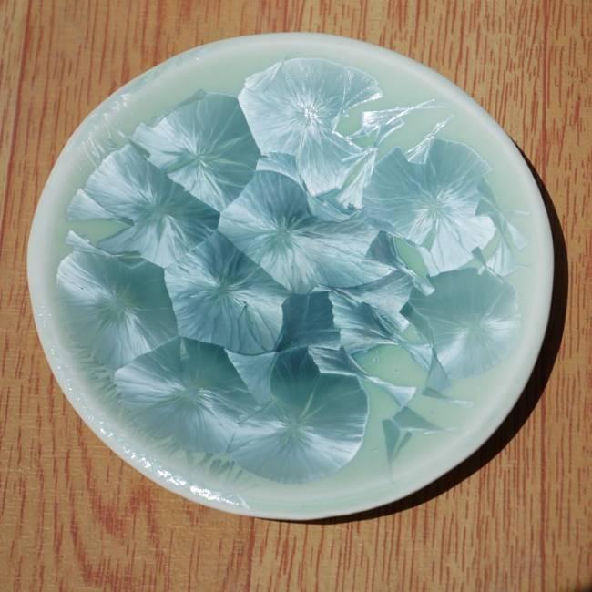 京焼 清水焼 花結晶三寸皿 緑 単品 : 松韻堂 Yahoo!店 - 通販 - Yahoo